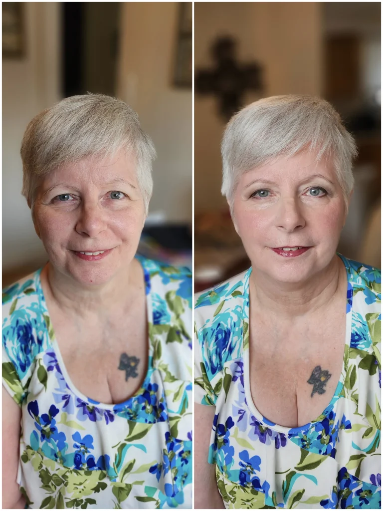 Bridal makeup application in Durham Region natural glow