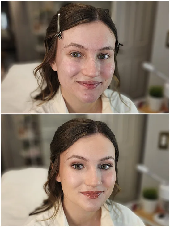 Prom makeup application polished and long-lasting results