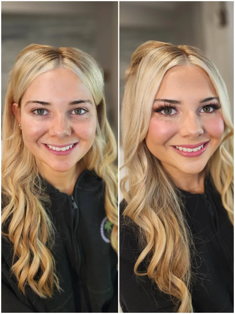 Prom Makeup on a teenager